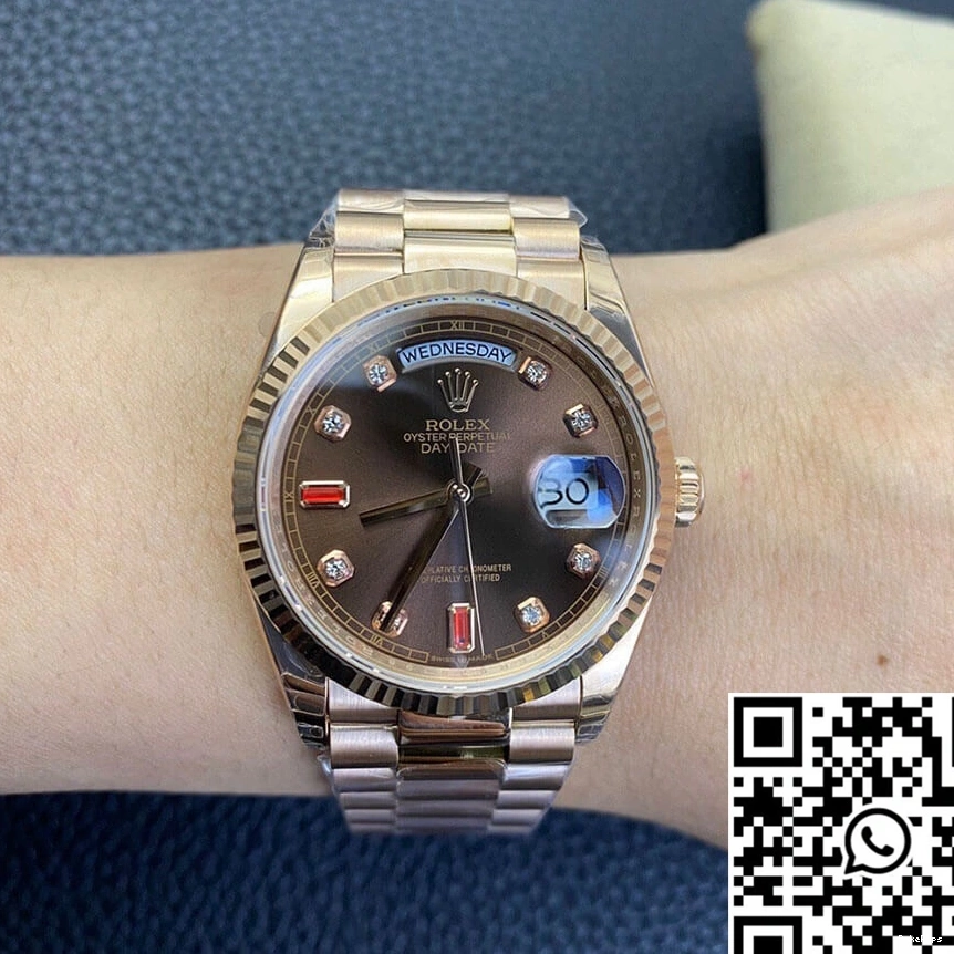Day Rolex Factory Gold Rose Date EW 118235 0927